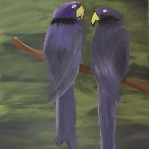 Purple parrots